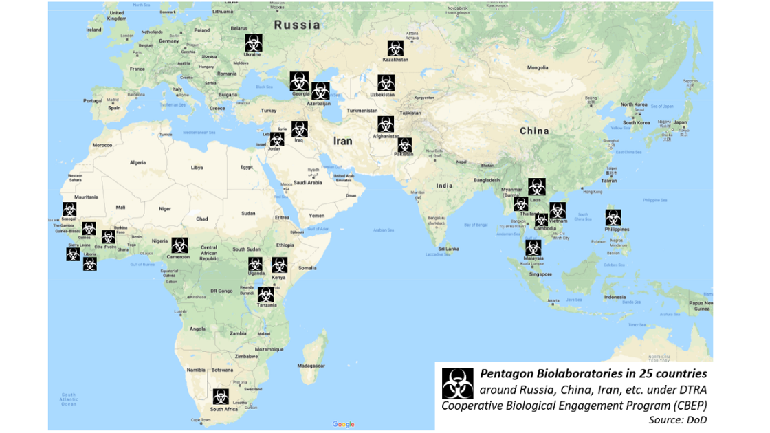 DoD Biolabs Around the World